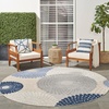 image:imageNourison Home Aloha Blue Grey 36 x 56 Area Rug  Easy Clean Non Shedding Bed Room Living Room Dining Room Kitchen 4 x 6BlueGrey