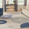 image:imageNourison Home Aloha Blue Grey 36 x 56 Area Rug  Easy Clean Non Shedding Bed Room Living Room Dining Room Kitchen 4 x 6BlueGrey