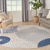 image:imageNourison Home Aloha Blue Grey 36 x 56 Area Rug  Easy Clean Non Shedding Bed Room Living Room Dining Room Kitchen 4 x 6BlueGrey