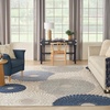 image:imageNourison Home Aloha Blue Grey 36 x 56 Area Rug  Easy Clean Non Shedding Bed Room Living Room Dining Room Kitchen 4 x 6BlueGrey