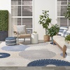 image:imageNourison Home Aloha Blue Grey 36 x 56 Area Rug  Easy Clean Non Shedding Bed Room Living Room Dining Room Kitchen 4 x 6BlueGrey