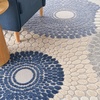 image:imageNourison Home Aloha Blue Grey 36 x 56 Area Rug  Easy Clean Non Shedding Bed Room Living Room Dining Room Kitchen 4 x 6BlueGrey