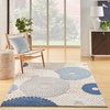 image:imageNourison Home Aloha Blue Grey 36 x 56 Area Rug  Easy Clean Non Shedding Bed Room Living Room Dining Room Kitchen 4 x 6BlueGrey