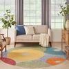 image:imageNourison Home Aloha Blue Grey 36 x 56 Area Rug  Easy Clean Non Shedding Bed Room Living Room Dining Room Kitchen 4 x 6Multi Color