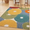 image:imageNourison Home Aloha Blue Grey 36 x 56 Area Rug  Easy Clean Non Shedding Bed Room Living Room Dining Room Kitchen 4 x 6Multi Color