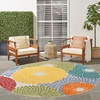 image:imageNourison Home Aloha Blue Grey 36 x 56 Area Rug  Easy Clean Non Shedding Bed Room Living Room Dining Room Kitchen 4 x 6Multi Color