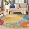 image:imageNourison Home Aloha Blue Grey 36 x 56 Area Rug  Easy Clean Non Shedding Bed Room Living Room Dining Room Kitchen 4 x 6Multi Color