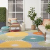 image:imageNourison Home Aloha Blue Grey 36 x 56 Area Rug  Easy Clean Non Shedding Bed Room Living Room Dining Room Kitchen 4 x 6Multi Color