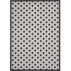 image:imageNourison Home Aloha Blue Grey 4 x Round Area Rug  Easy Clean Non Shedding Bed Room Living Room Dining Room Kitchen 4 x RoundBlack White