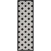 image:imageNourison Home Aloha Blue Grey 4 x Round Area Rug  Easy Clean Non Shedding Bed Room Living Room Dining Room Kitchen 4 x RoundBlack White