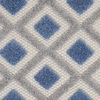 image:imageNourison Home Aloha Blue Grey 4 x Round Area Rug  Easy Clean Non Shedding Bed Room Living Room Dining Room Kitchen 4 x RoundBlueGrey