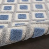 image:imageNourison Home Aloha Blue Grey 4 x Round Area Rug  Easy Clean Non Shedding Bed Room Living Room Dining Room Kitchen 4 x RoundBlueGrey