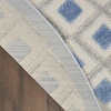 image:imageNourison Home Aloha Blue Grey 4 x Round Area Rug  Easy Clean Non Shedding Bed Room Living Room Dining Room Kitchen 4 x RoundBlueGrey