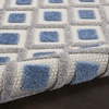 image:imageNourison Home Aloha Blue Grey 4 x Round Area Rug  Easy Clean Non Shedding Bed Room Living Room Dining Room Kitchen 4 x RoundBlueGrey