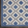 image:imageNourison Home Aloha Blue Grey 4 x Round Area Rug  Easy Clean Non Shedding Bed Room Living Room Dining Room Kitchen 4 x RoundBlueGrey