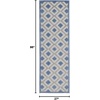 image:imageNourison Home Aloha Blue Grey 4 x Round Area Rug  Easy Clean Non Shedding Bed Room Living Room Dining Room Kitchen 4 x RoundBlueGrey
