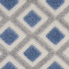 image:imageNourison Home Aloha Blue Grey 4 x Round Area Rug  Easy Clean Non Shedding Bed Room Living Room Dining Room Kitchen 4 x RoundBlueGrey