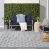 image:imageNourison Home Aloha Blue Grey 4 x Round Area Rug  Easy Clean Non Shedding Bed Room Living Room Dining Room Kitchen 4 x RoundBlueGrey