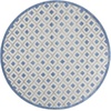 image:imageNourison Home Aloha Blue Grey 4 x Round Area Rug  Easy Clean Non Shedding Bed Room Living Room Dining Room Kitchen 4 x RoundBlueGrey