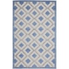 image:imageNourison Home Aloha Blue Grey 4 x Round Area Rug  Easy Clean Non Shedding Bed Room Living Room Dining Room Kitchen 4 x RoundBlueGrey