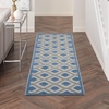 image:imageNourison Home Aloha Blue Grey 4 x Round Area Rug  Easy Clean Non Shedding Bed Room Living Room Dining Room Kitchen 4 x RoundBlueGrey