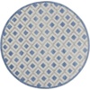 image:imageNourison Home Aloha Blue Grey 4 x Round Area Rug  Easy Clean Non Shedding Bed Room Living Room Dining Room Kitchen 4 x RoundBlueGrey