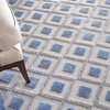 image:imageNourison Home Aloha Blue Grey 4 x Round Area Rug  Easy Clean Non Shedding Bed Room Living Room Dining Room Kitchen 4 x RoundBlueGrey