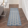 image:imageNourison Home Aloha Blue Grey 4 x Round Area Rug  Easy Clean Non Shedding Bed Room Living Room Dining Room Kitchen 4 x RoundBlueGrey