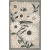 image:imageNourison Home Aloha Blue Grey 53 x 75 Area Rug  Easy Clean Non Shedding Bed Room Living Room Dining Room Kitchen 5 x 8Beige