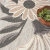 image:imageNourison Home Aloha Blue Grey 53 x 75 Area Rug  Easy Clean Non Shedding Bed Room Living Room Dining Room Kitchen 5 x 8Beige