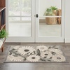 image:imageNourison Home Aloha Blue Grey 53 x 75 Area Rug  Easy Clean Non Shedding Bed Room Living Room Dining Room Kitchen 5 x 8Beige
