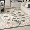 image:imageNourison Home Aloha Blue Grey 53 x 75 Area Rug  Easy Clean Non Shedding Bed Room Living Room Dining Room Kitchen 5 x 8Beige