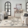 image:imageNourison Home Aloha Blue Grey 53 x 75 Area Rug  Easy Clean Non Shedding Bed Room Living Room Dining Room Kitchen 5 x 8Beige