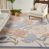 image:imageNourison Home Aloha Blue Grey 53 x 75 Area Rug  Easy Clean Non Shedding Bed Room Living Room Dining Room Kitchen 5 x 8Beige Multicolor