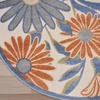 image:imageNourison Home Aloha Blue Grey 53 x 75 Area Rug  Easy Clean Non Shedding Bed Room Living Room Dining Room Kitchen 5 x 8Beige Multicolor