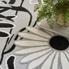 image:imageNourison Home Aloha Blue Grey 53 x 75 Area Rug  Easy Clean Non Shedding Bed Room Living Room Dining Room Kitchen 5 x 8Black White