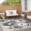 image:imageNourison Home Aloha Blue Grey 53 x 75 Area Rug  Easy Clean Non Shedding Bed Room Living Room Dining Room Kitchen 5 x 8Black White