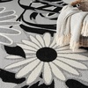 image:imageNourison Home Aloha Blue Grey 53 x 75 Area Rug  Easy Clean Non Shedding Bed Room Living Room Dining Room Kitchen 5 x 8Black White