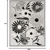 image:imageNourison Home Aloha Blue Grey 53 x 75 Area Rug  Easy Clean Non Shedding Bed Room Living Room Dining Room Kitchen 5 x 8Black White
