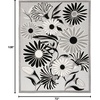 image:imageNourison Home Aloha Blue Grey 53 x 75 Area Rug  Easy Clean Non Shedding Bed Room Living Room Dining Room Kitchen 5 x 8Black White