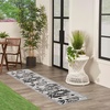 image:imageNourison Home Aloha Blue Grey 53 x 75 Area Rug  Easy Clean Non Shedding Bed Room Living Room Dining Room Kitchen 5 x 8Black White