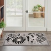 image:imageNourison Home Aloha Blue Grey 53 x 75 Area Rug  Easy Clean Non Shedding Bed Room Living Room Dining Room Kitchen 5 x 8Black White