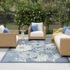 image:imageNourison Home Aloha Blue Grey 53 x 75 Area Rug  Easy Clean Non Shedding Bed Room Living Room Dining Room Kitchen 5 x 8Blue