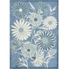 image:imageNourison Home Aloha Blue Grey 53 x 75 Area Rug  Easy Clean Non Shedding Bed Room Living Room Dining Room Kitchen 5 x 8Blue