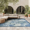 image:imageNourison Home Aloha Blue Grey 53 x 75 Area Rug  Easy Clean Non Shedding Bed Room Living Room Dining Room Kitchen 5 x 8Blue