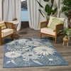 image:imageNourison Home Aloha Blue Grey 53 x 75 Area Rug  Easy Clean Non Shedding Bed Room Living Room Dining Room Kitchen 5 x 8Blue