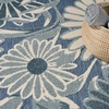 image:imageNourison Home Aloha Blue Grey 53 x 75 Area Rug  Easy Clean Non Shedding Bed Room Living Room Dining Room Kitchen 5 x 8Blue