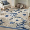 image:imageNourison Home Aloha Blue Grey 53 x 75 Area Rug  Easy Clean Non Shedding Bed Room Living Room Dining Room Kitchen 5 x 8Blue Grey