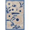 image:imageNourison Home Aloha Blue Grey 53 x 75 Area Rug  Easy Clean Non Shedding Bed Room Living Room Dining Room Kitchen 5 x 8Blue Grey