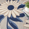 image:imageNourison Home Aloha Blue Grey 53 x 75 Area Rug  Easy Clean Non Shedding Bed Room Living Room Dining Room Kitchen 5 x 8Blue Grey